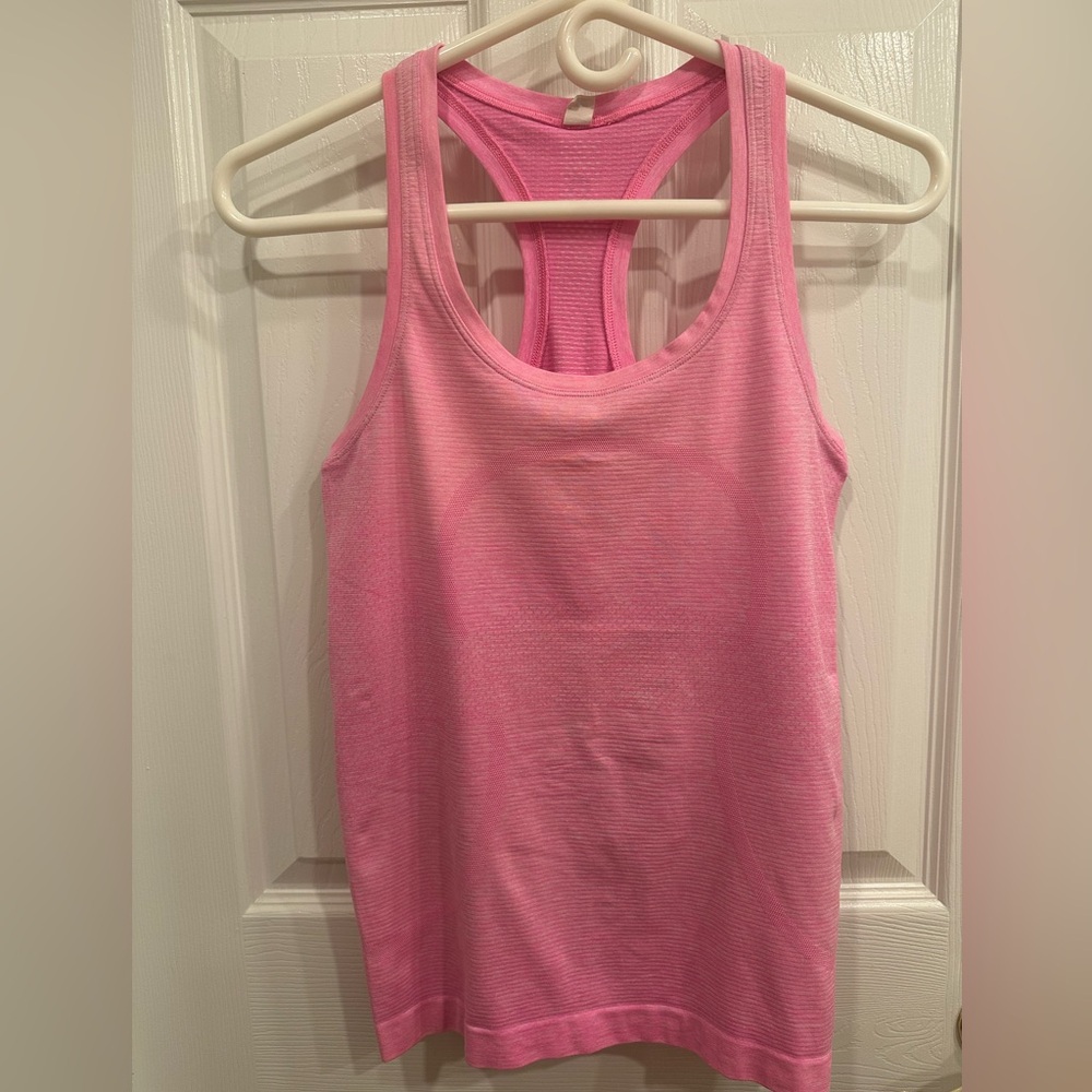 Lululemon Athletica Cool Racer Pink Tank Top